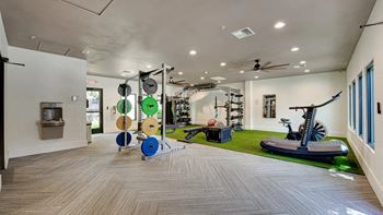 Fitness Center at Knox Allen Station Apartments in 75002